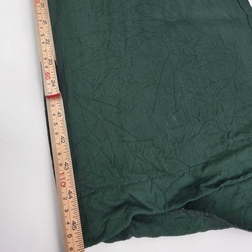 VERONICA BEARD MARBEAU PANTS WOMENS SIZE 16 GREEN TROUSERS PLEATED LINEN ***READ - Picture 13 of 16